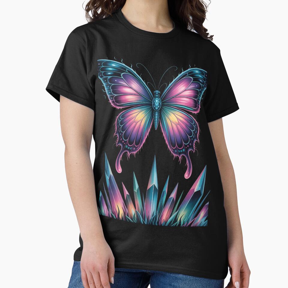 Y2K Butterfly Gothic Grunge Aesthetic Vaporwave Cybercore by FlankinMew T-Shirts, Hoodie, Sweatshirt (Image 2)