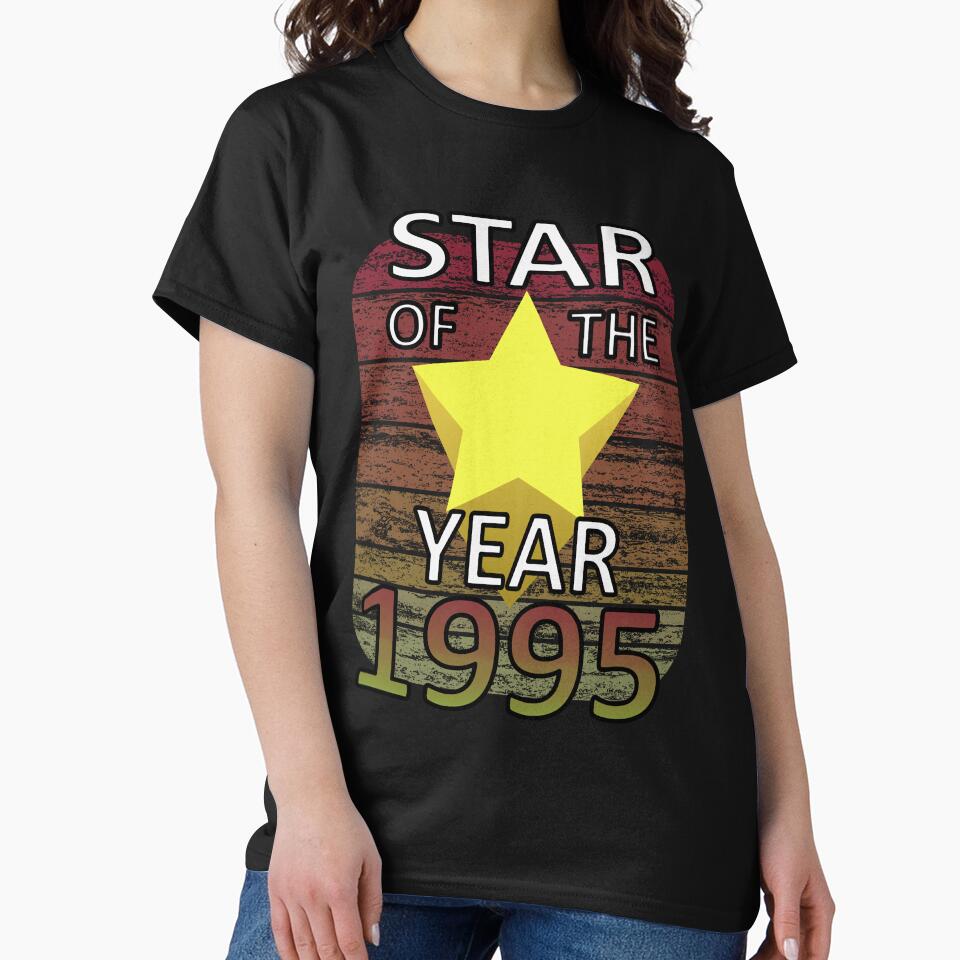 Star 1995 Birthday Shirt Legend by Svenniibee Hoodie, Sweatshirt | BlankRebels.com (Image 2)