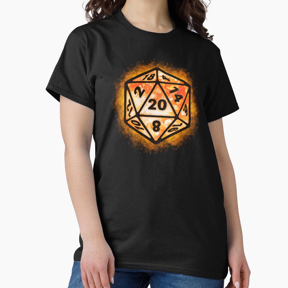 D20 - Fire Magic by gracefullizard T-Shirts, Hoodie, Sweatshirt | BlankRebels.com (Image 2)