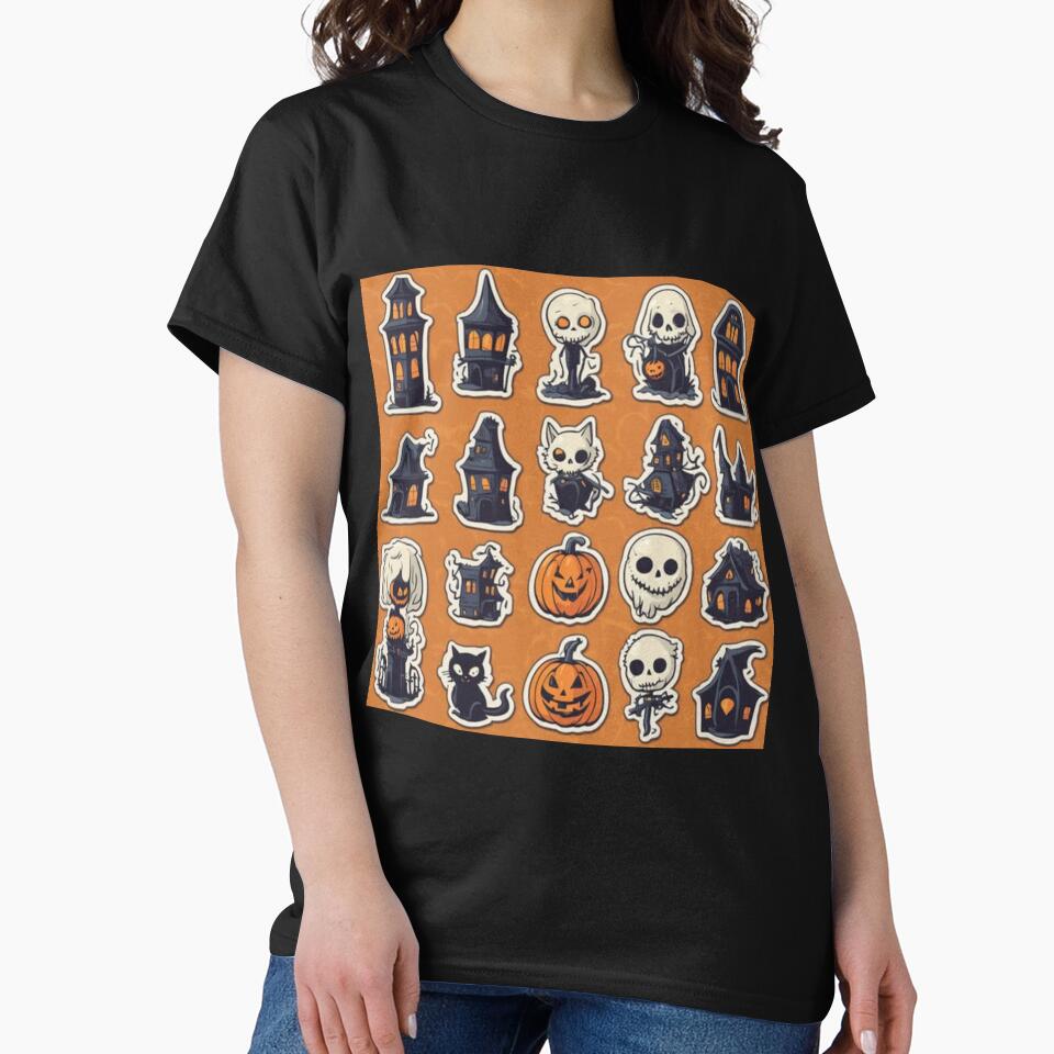Goofy Halloween Pattern by Planetporridge T-Shirts, Hoodie, Sweatshirt | BlankRebels.com (Image 2)