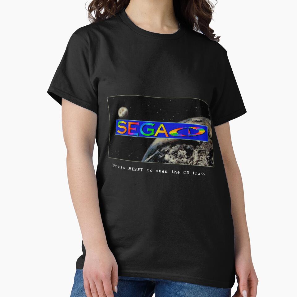 SEGA CD Boot Screen Logo III T-Shirt by AnnamaeBreit Hoodie, Sweatshirt | BlankRebels.com (Image 2)