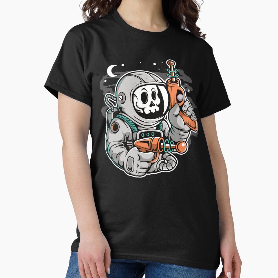 Astronaut Flare Gun - Funny Outer Space Lovers by Desteroids T-Shirts, Hoodie, Sweatshirt | BlankRebels.com (Image 2)