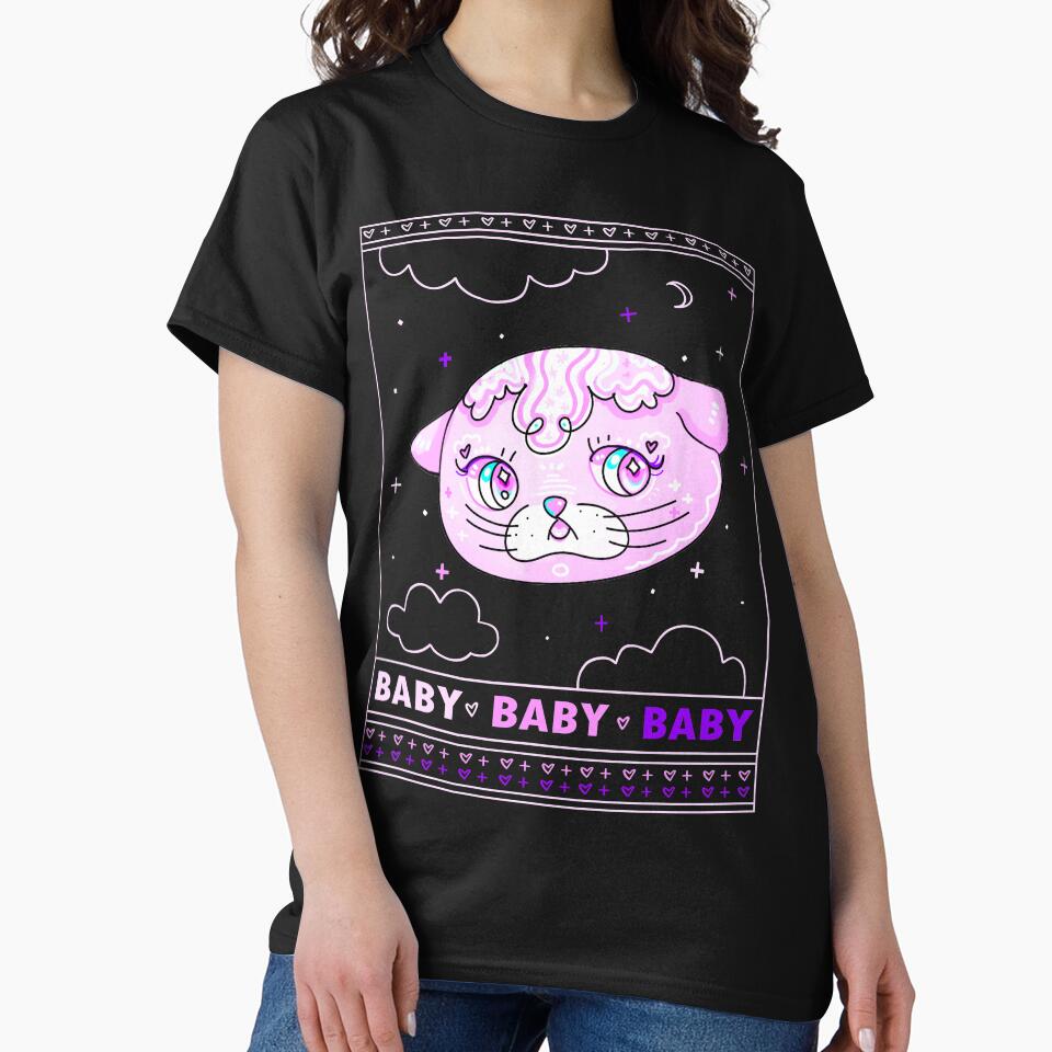 Pastel Cat Blob  - Cute Aesthetic Cat by opalsunsetart T-Shirts, Hoodie, Sweatshirt | BlankRebels.com (Image 2)