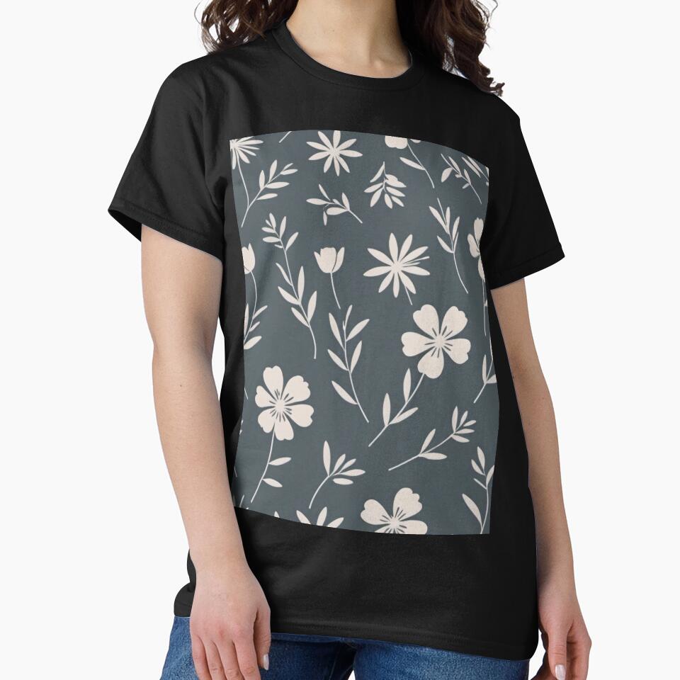 Minimalist Silhouettes Floral Pattern by SeamPix T-Shirts, Hoodie, Sweatshirt | BlankRebels.com (Image 2)