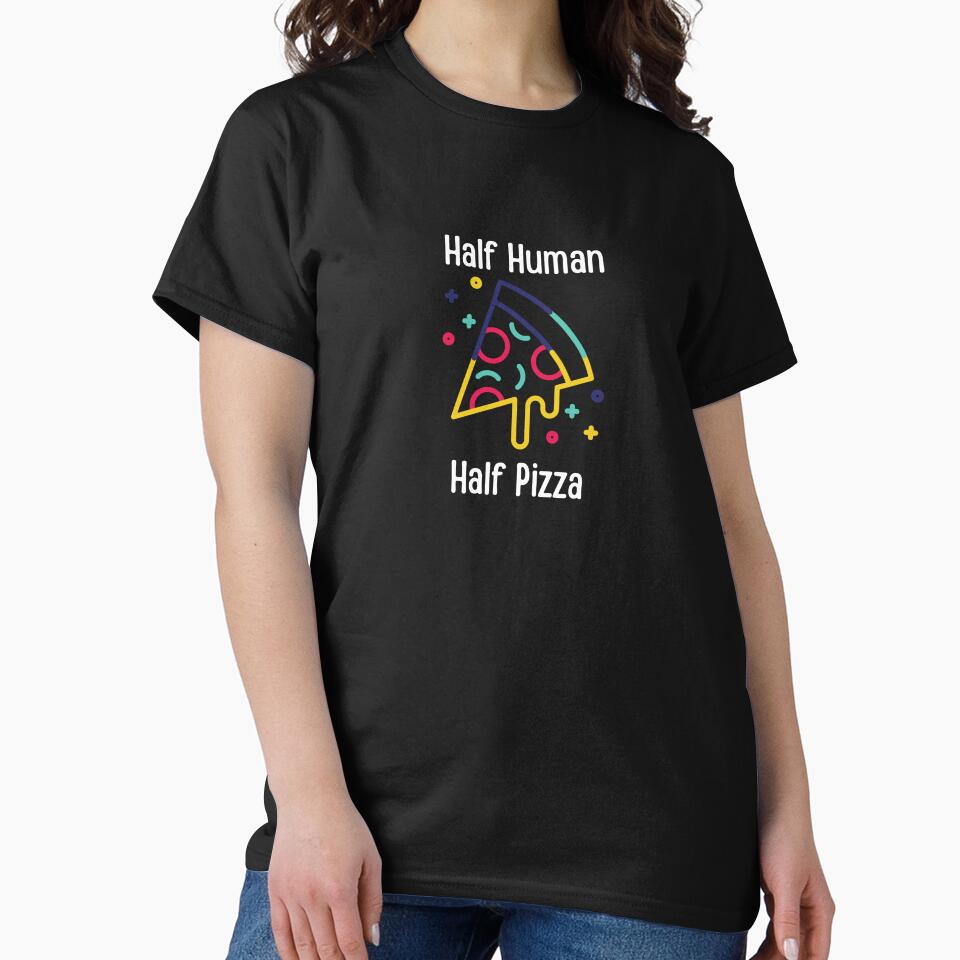 Half Human Half Pizza gaming design by tiredandbored T-Shirts, Hoodie, Sweatshirt | BlankRebels.com (Image 2)