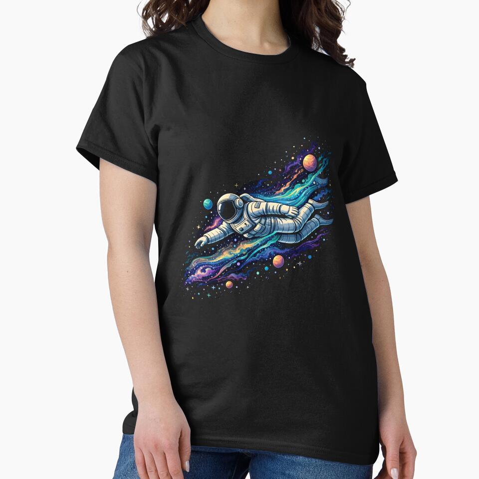 Astronaut floating Through Space by Whippy-Fashion T-Shirts, Hoodie, Sweatshirt | BlankRebels.com (Image 2)