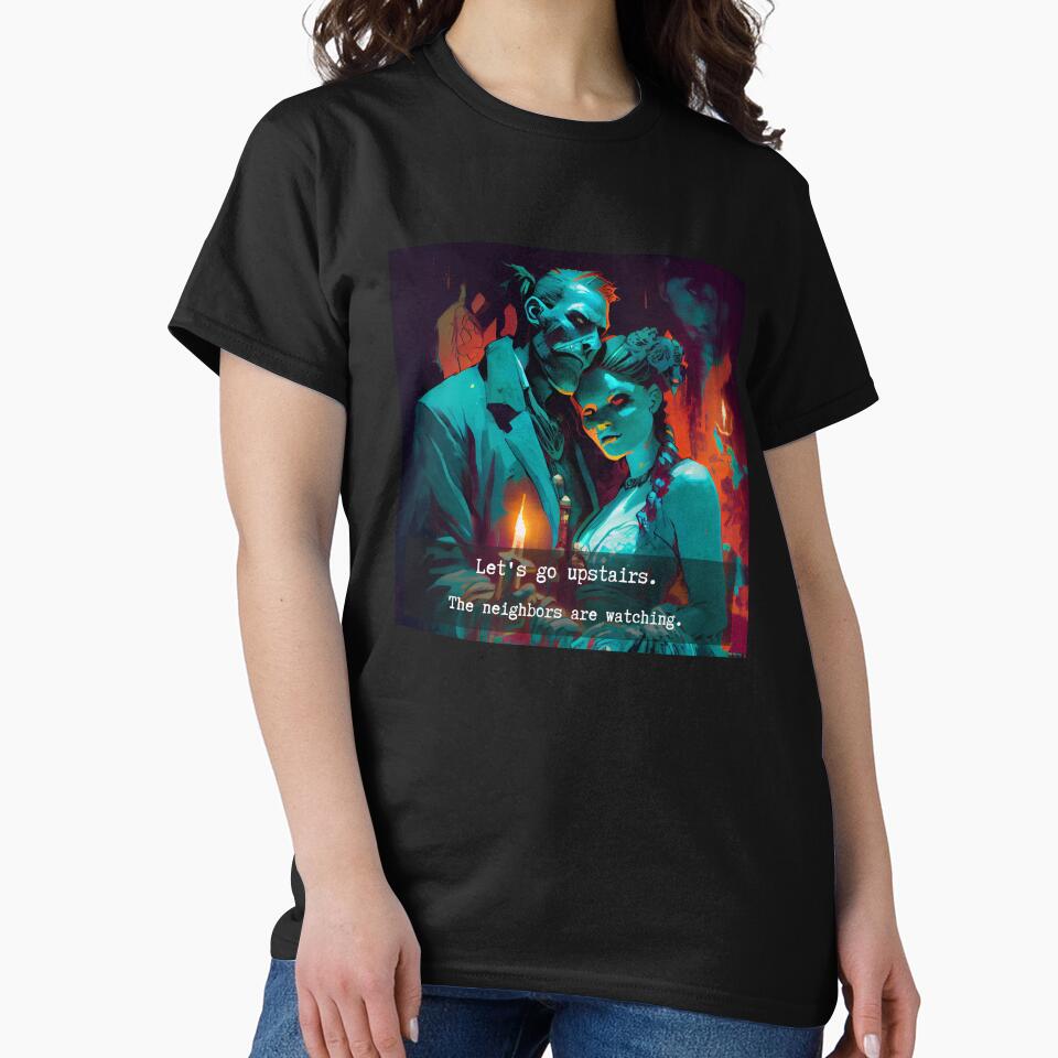 Dark Gothic Lovers Horror Couple Art by The Secret Cabal of Despair T-Shirts, Hoodie, Sweatshirt | BlankRebels.com (Image 2)
