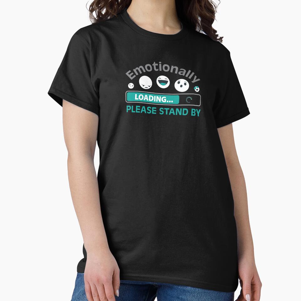 Emotionally Loading – Funny Low Battery Shirt for Overthinkers and Introverts by viola001 Hoodie, Sweatshirt (Image 2)