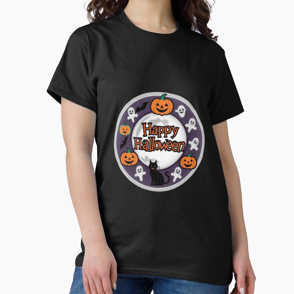 Halloween Artwork Happy Halloween by Planetporridge T-Shirts, Hoodie, Sweatshirt | BlankRebels.com (Image 2)