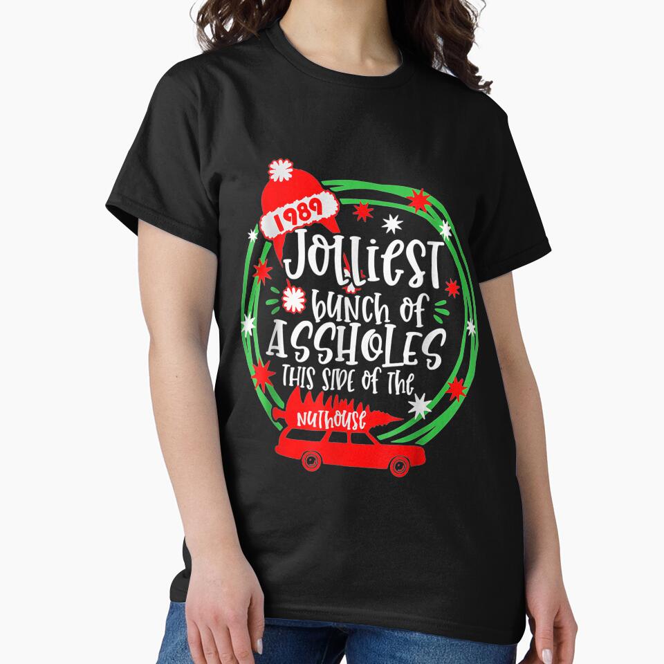 Funny Costume Christmas Tree Truck Jolliest Bunch Of A-Holes by hoangminhsang T-Shirts, Hoodie, Sweatshirt (Image 2)