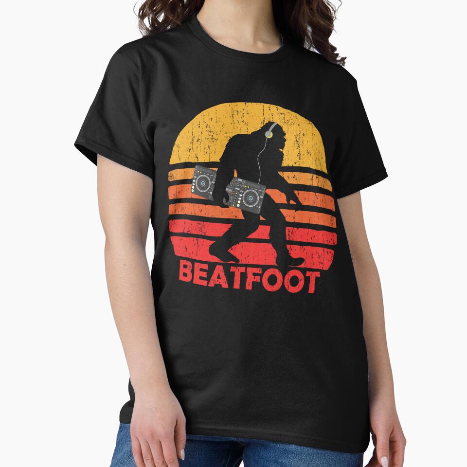 Bigfoot DJ Beatfoot Sasquatch - Funny DJ Graphic by Gerdek T-Shirts, Hoodie, Sweatshirt | BlankRebels.com (Image 2)