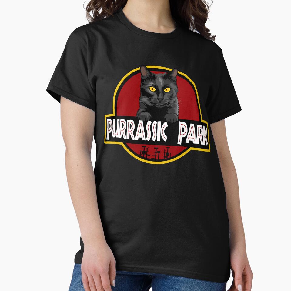 Funny Bombay Cat Purrassic Park by Funny Shirts Matter