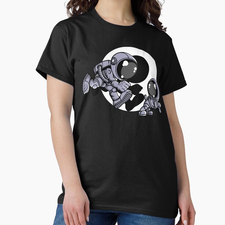 Astronaut And Little Dog - Funny Outer Space Lovers by Desteroids T-Shirts, Hoodie, Sweatshirt | BlankRebels.com (Image 2)