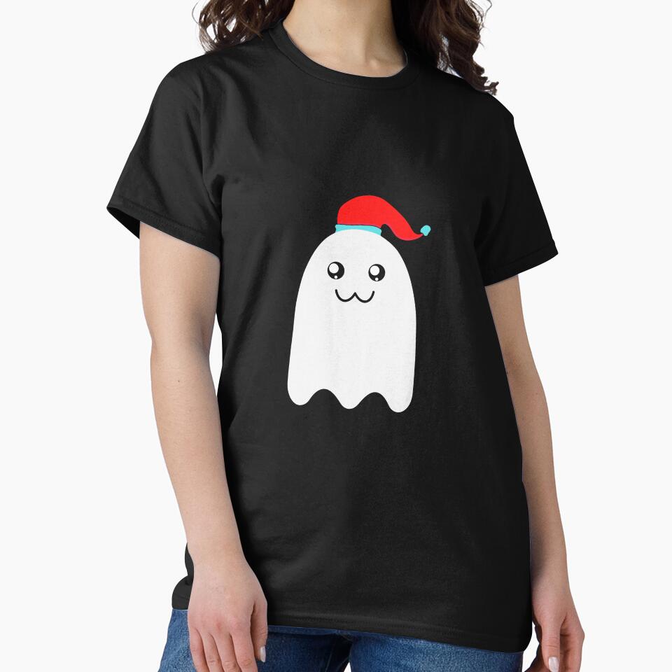 Christmas Ghost Unisex Sweatshirt, Floral Ghost Sweater, Holiday Crewneck,  Cute Christmas , Christmas Pajamas,... (Image 2)