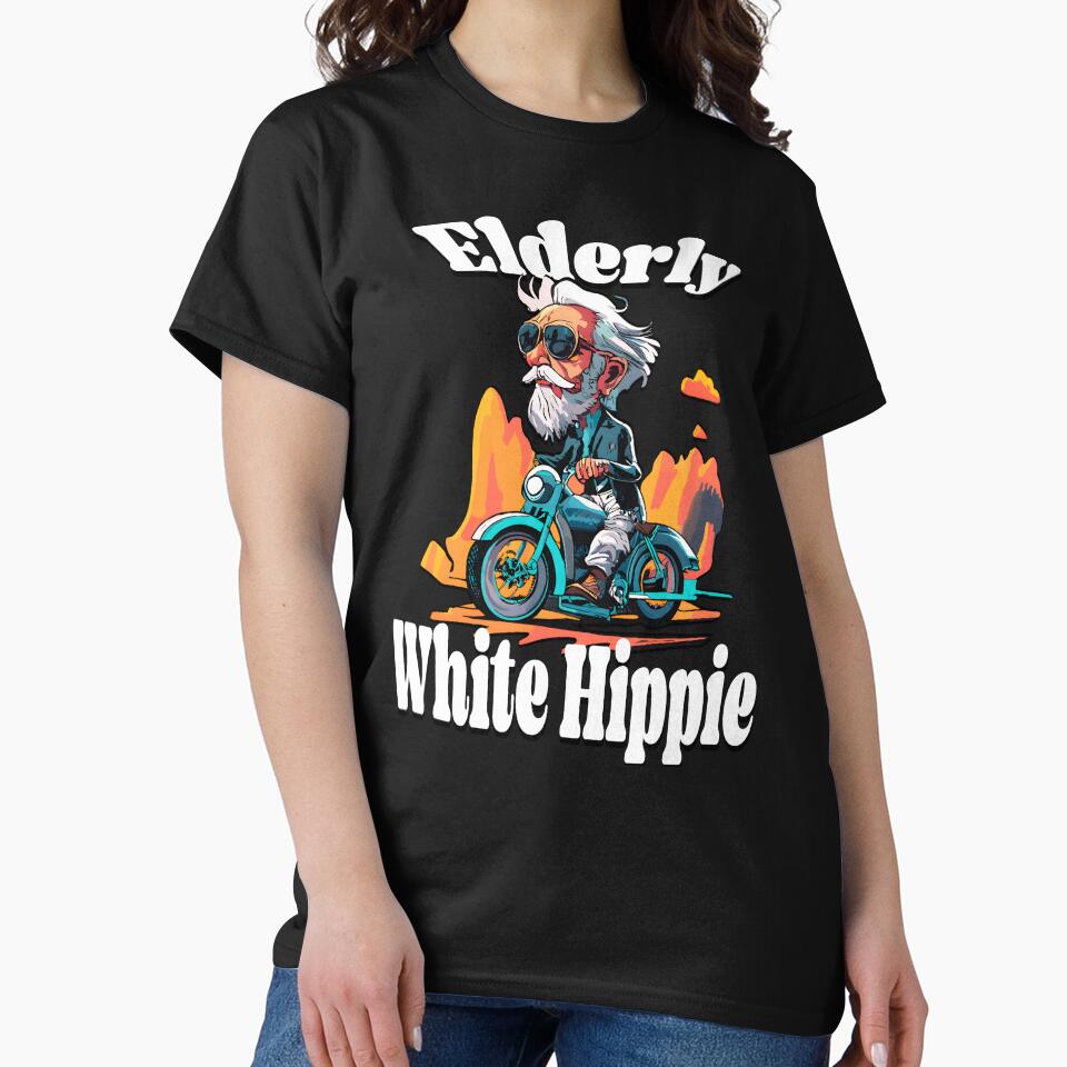 Elderly White Hippie by box-artshop T-Shirts, Hoodie, Sweatshirt | BlankRebels.com (Image 2)