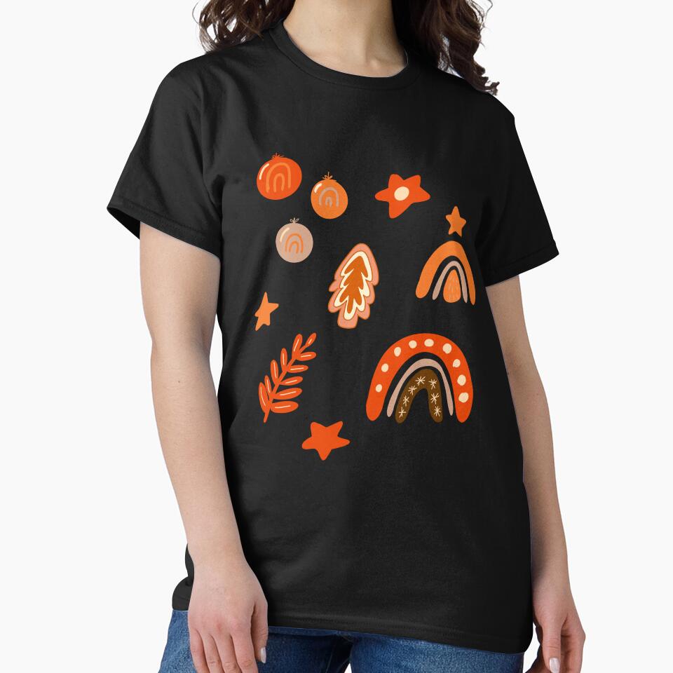 Hand drawn Christmas doodle art by BritishDelights T-Shirts, Hoodie, Sweatshirt | BlankRebels.com (Image 2)