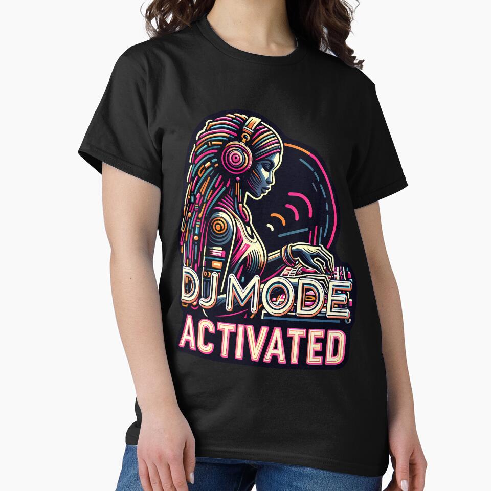 Dj Mode Activated, typography by maxmaj T-Shirts, Hoodie, Sweatshirt | BlankRebels.com (Image 2)