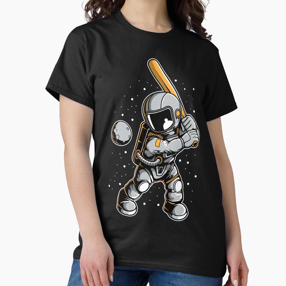 Astronaut Baseball - Funny Outer Space Lovers by Desteroids T-Shirts, Hoodie, Sweatshirt | BlankRebels.com (Image 2)