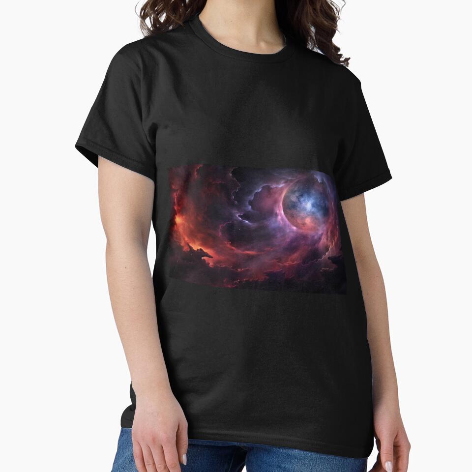 Dark Fantasy Landscape - Black Moon Rising by Fantasy Masterpiece T-Shirts, Hoodie, Sweatshirt | BlankRebels.com (Image 2)