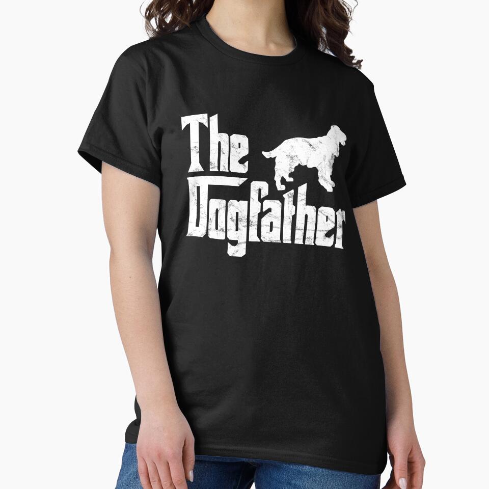 Cocker Spaniel T-Shirt The Dogfather Funny Dog Owner by majuga