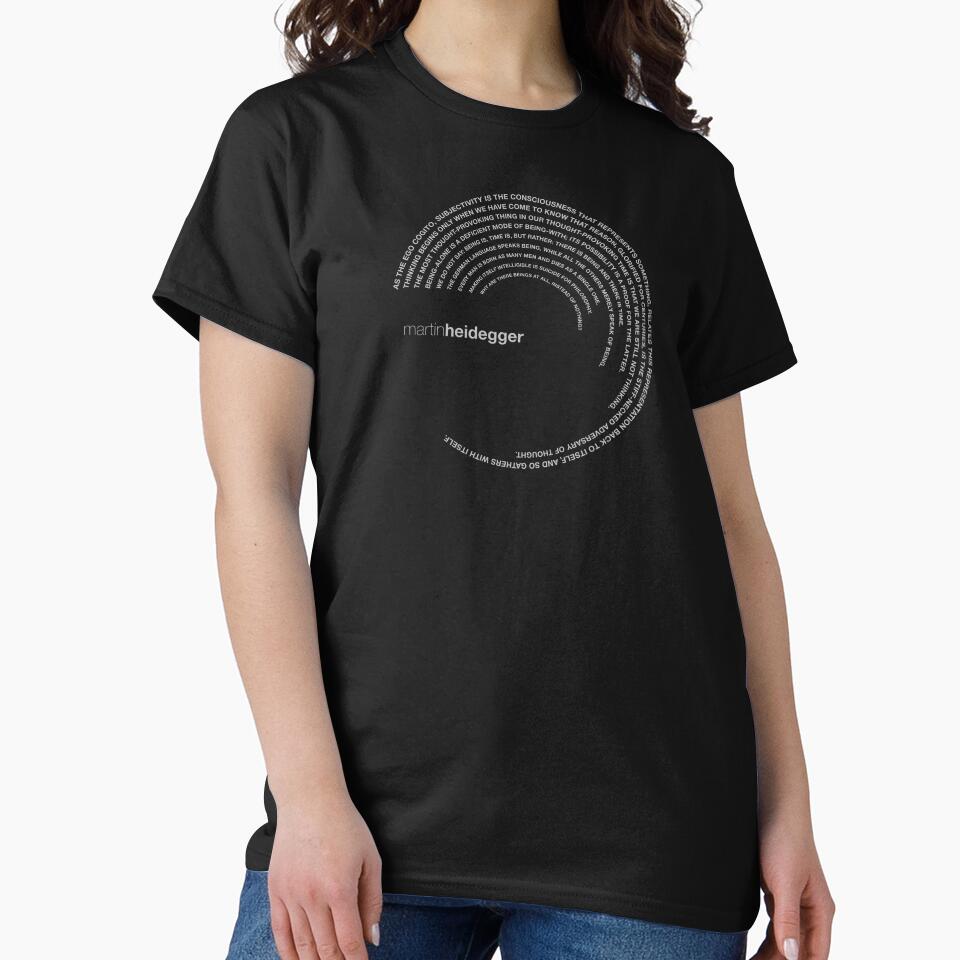 Martin Heidegger Quotes. (Silver) T-Shirts, Hoodie, Sweatshirt