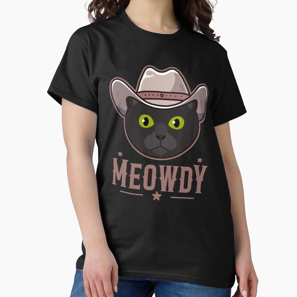 Bombay Cat Meowdy by Clara Hollins T-Shirts, Hoodie, Sweatshirt | BlankRebels.com (Image 2)