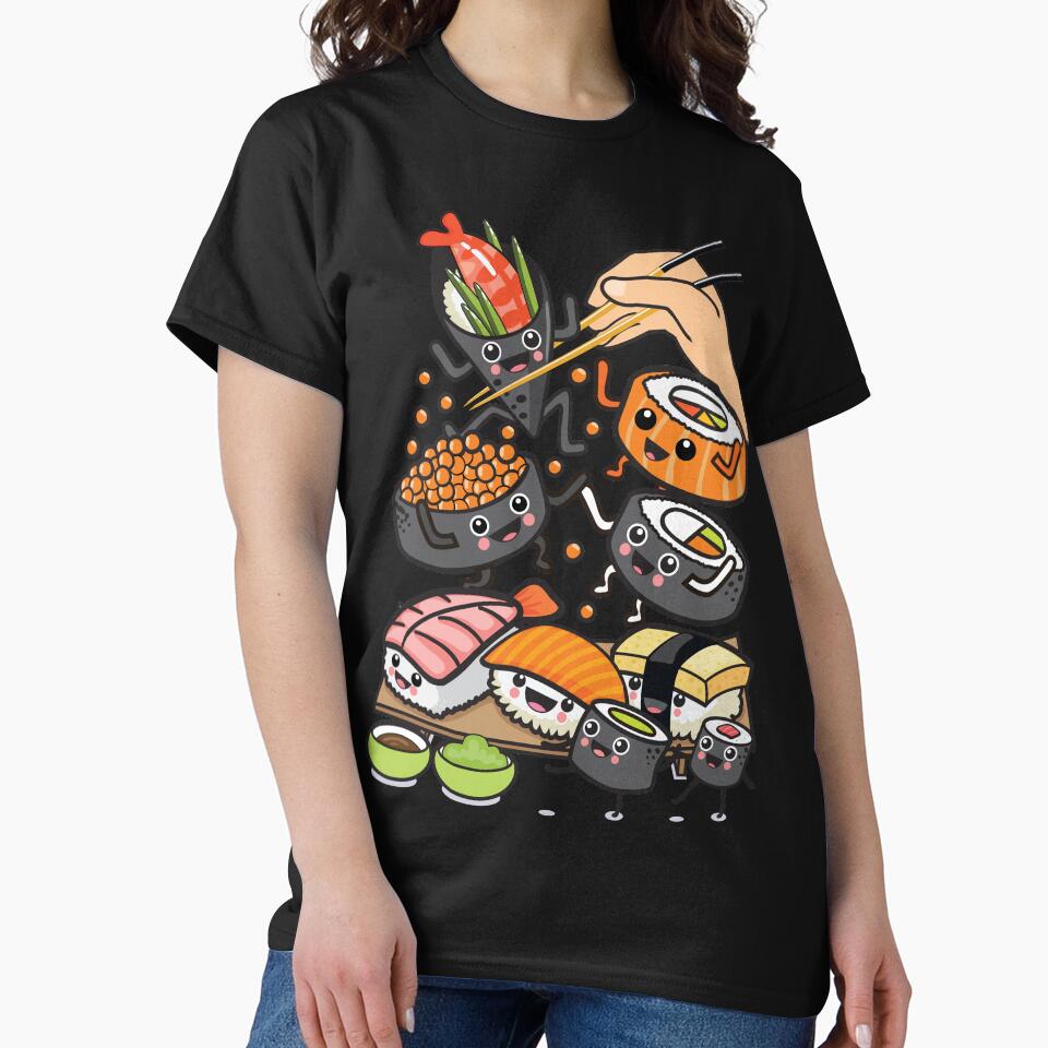 Sushi Party by plushism T-Shirts, Hoodie, Sweatshirt | BlankRebels.com (Image 2)