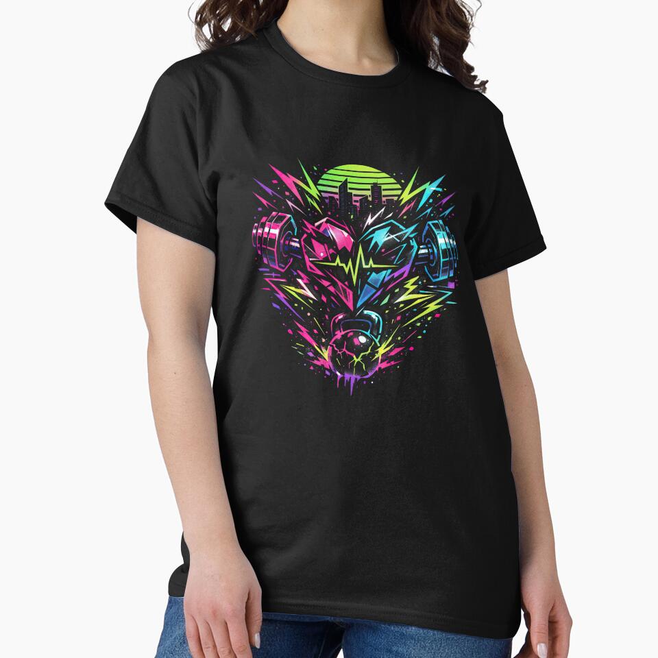 Neon Pulse: Heart of Strength by ForeverPrintsOK T-Shirts, Hoodie, Sweatshirt | BlankRebels.com (Image 2)