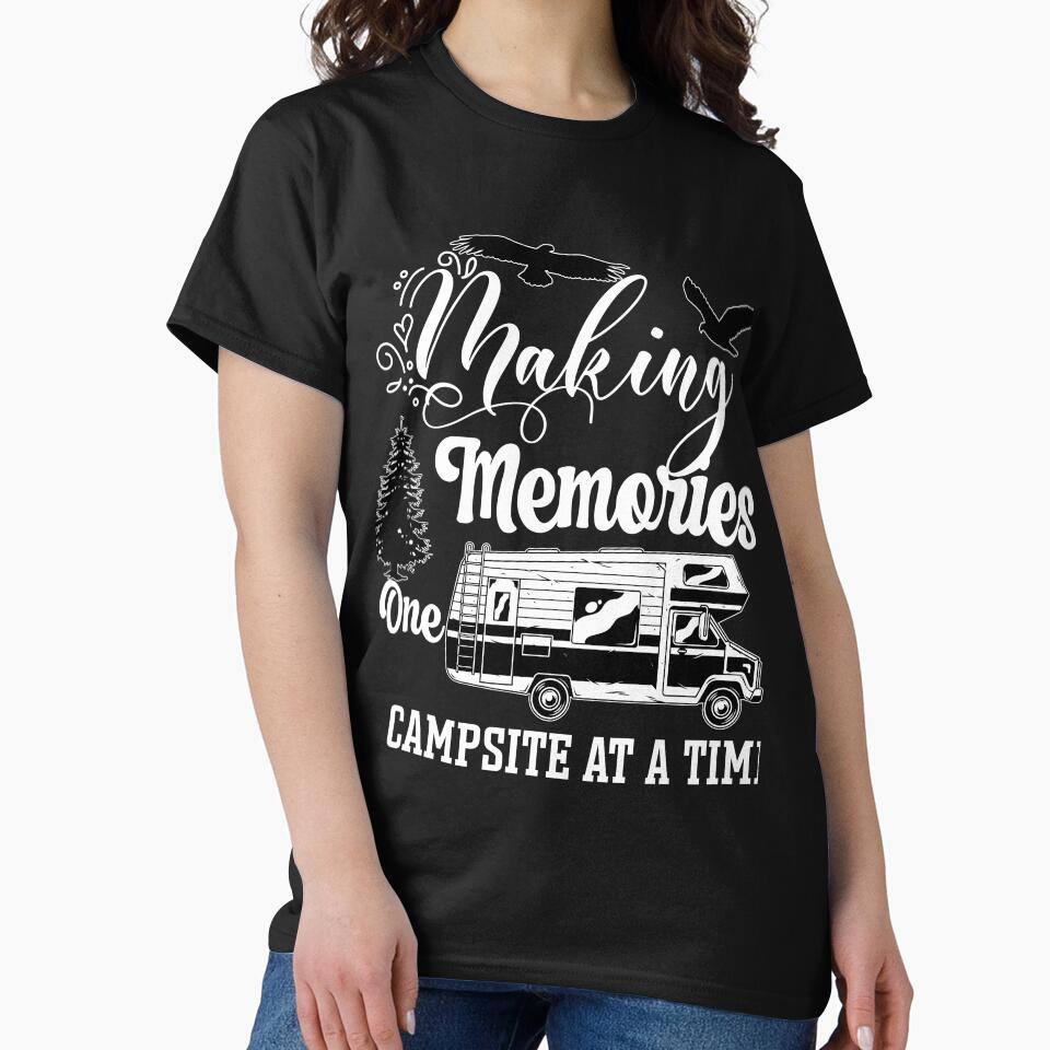 making memories one campsite at a time t-shirt by Perfectstyles Hoodie, Sweatshirt | BlankRebels.com (Image 2)