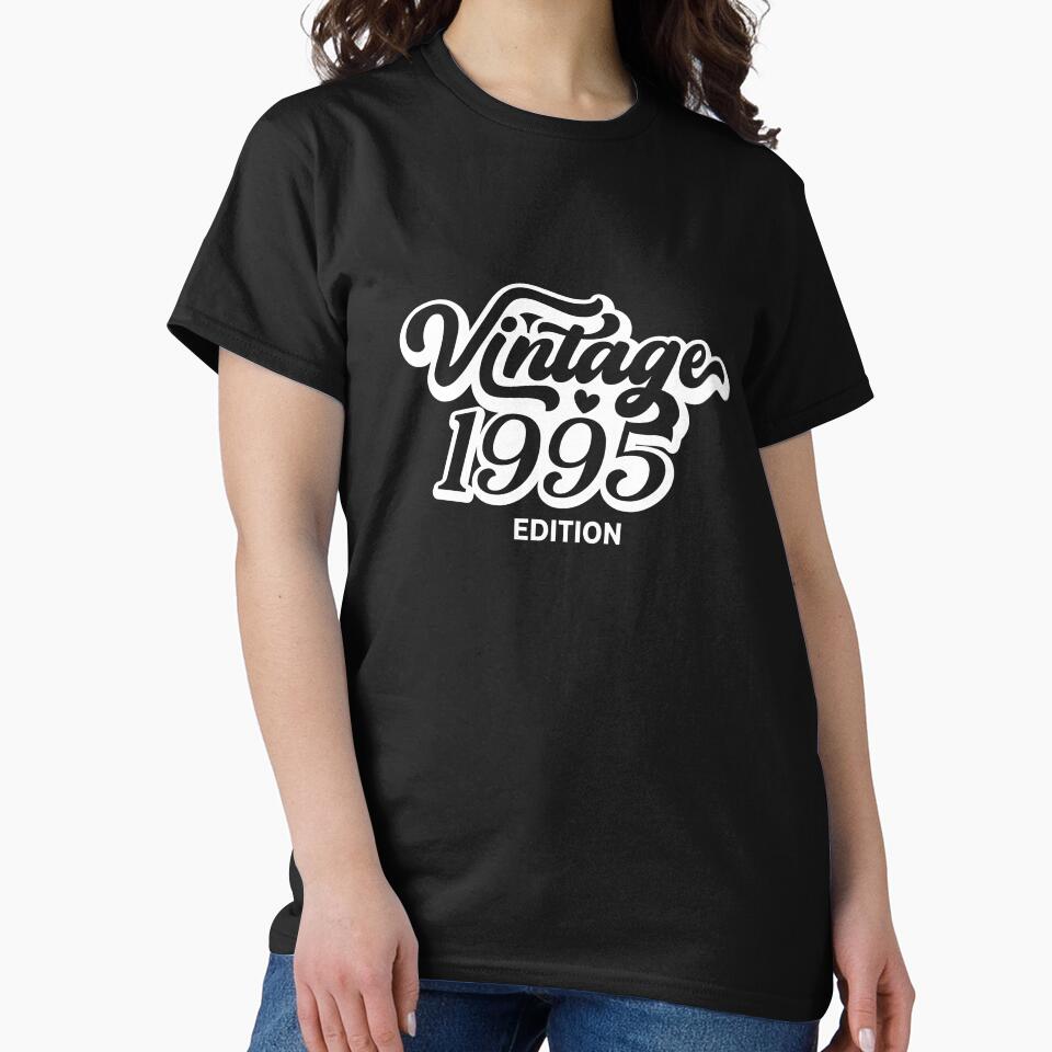 Vintage 1995 Classic Edition Limited Year of Birth Birthday Celebrate Gift 90s by SZPdezigns T-Shirts, Hoodie,... (Image 2)