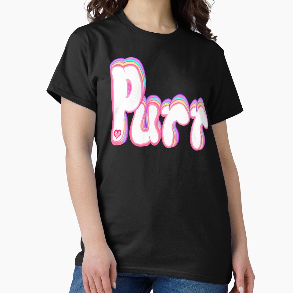 PURR girlie girl Cute Cat Mom Vibes by Artonmytee T-Shirts, Hoodie, Sweatshirt | BlankRebels.com (Image 2)
