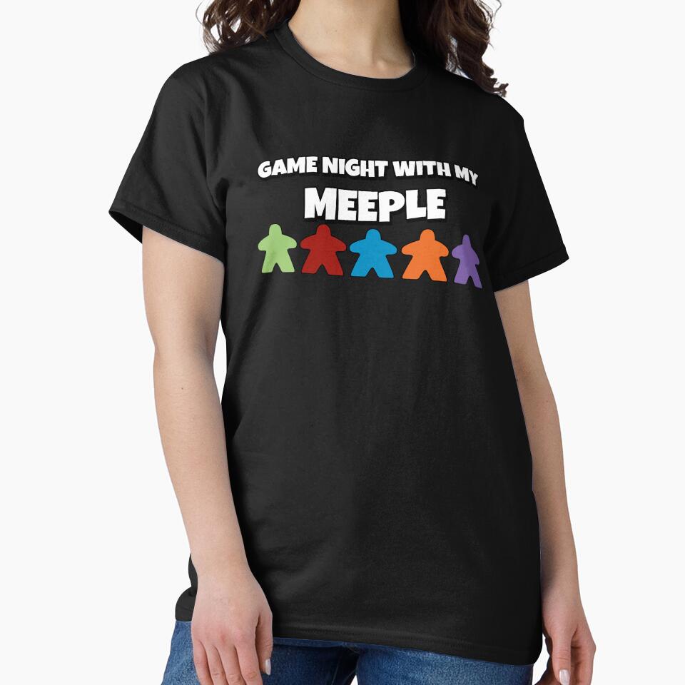 Game Night With My Meeple Board Games by AGhostOfAChance T-Shirts, Hoodie, Sweatshirt | BlankRebels.com (Image 2)