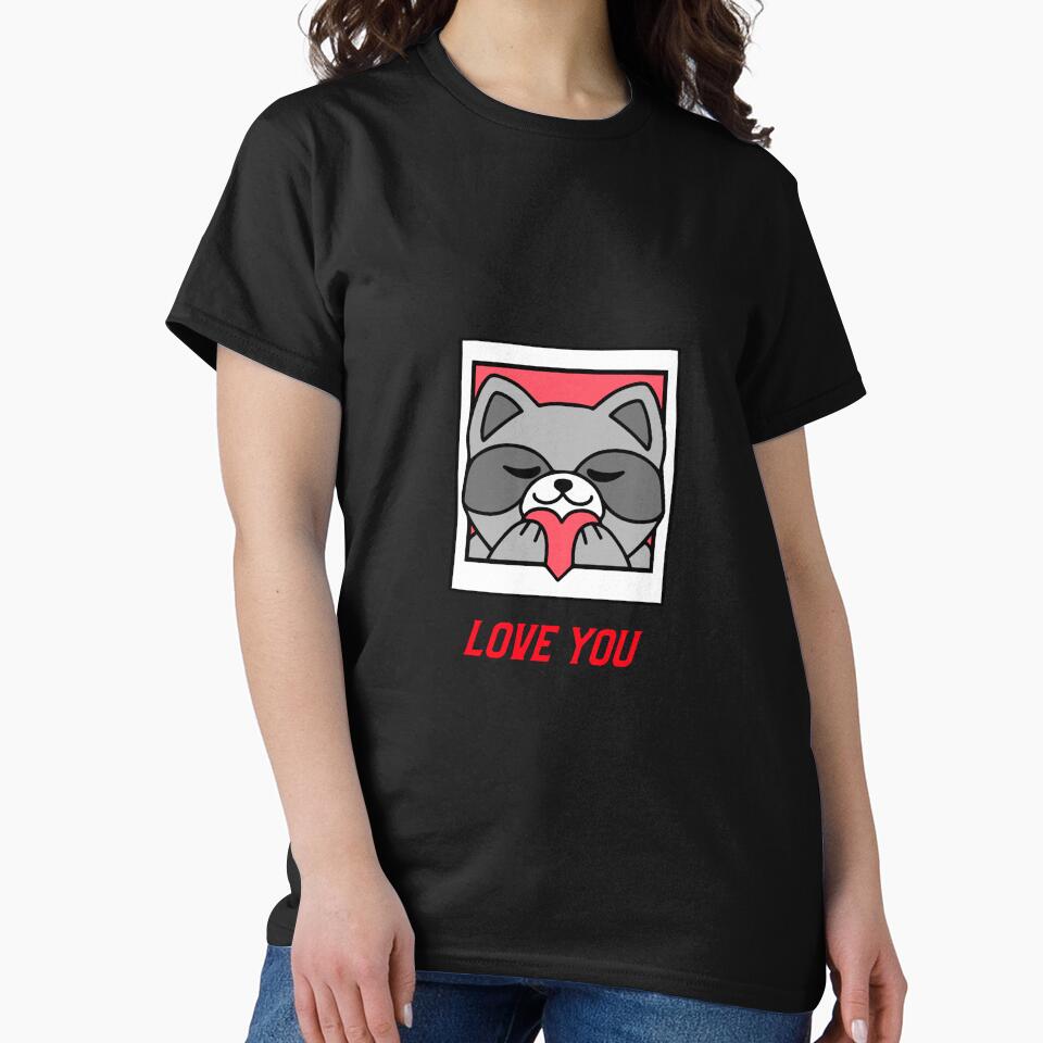 Love You Raccoon by PucksPlace T-Shirts, Hoodie, Sweatshirt | BlankRebels.com (Image 2)