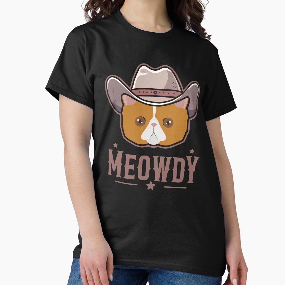 Exotic Shorthair Cat Meowdy by Clara Hollins T-Shirts, Hoodie, Sweatshirt | BlankRebels.com (Image 2)