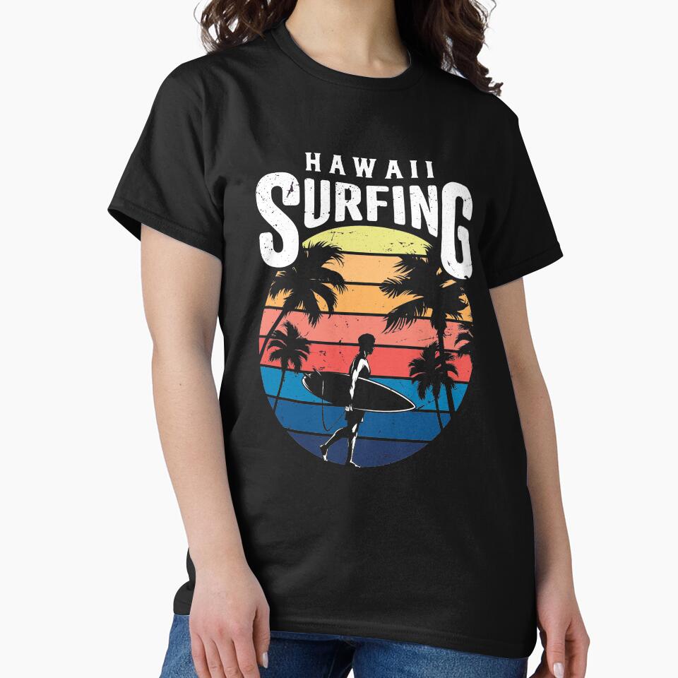 Hawaii Surfing #4 by SalahBlt T-Shirts, Hoodie, Sweatshirt | BlankRebels.com (Image 2)