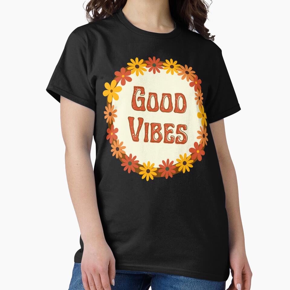 Good vibes hippie flowers by DemonicGloom T-Shirts, Hoodie, Sweatshirt | BlankRebels.com (Image 2)