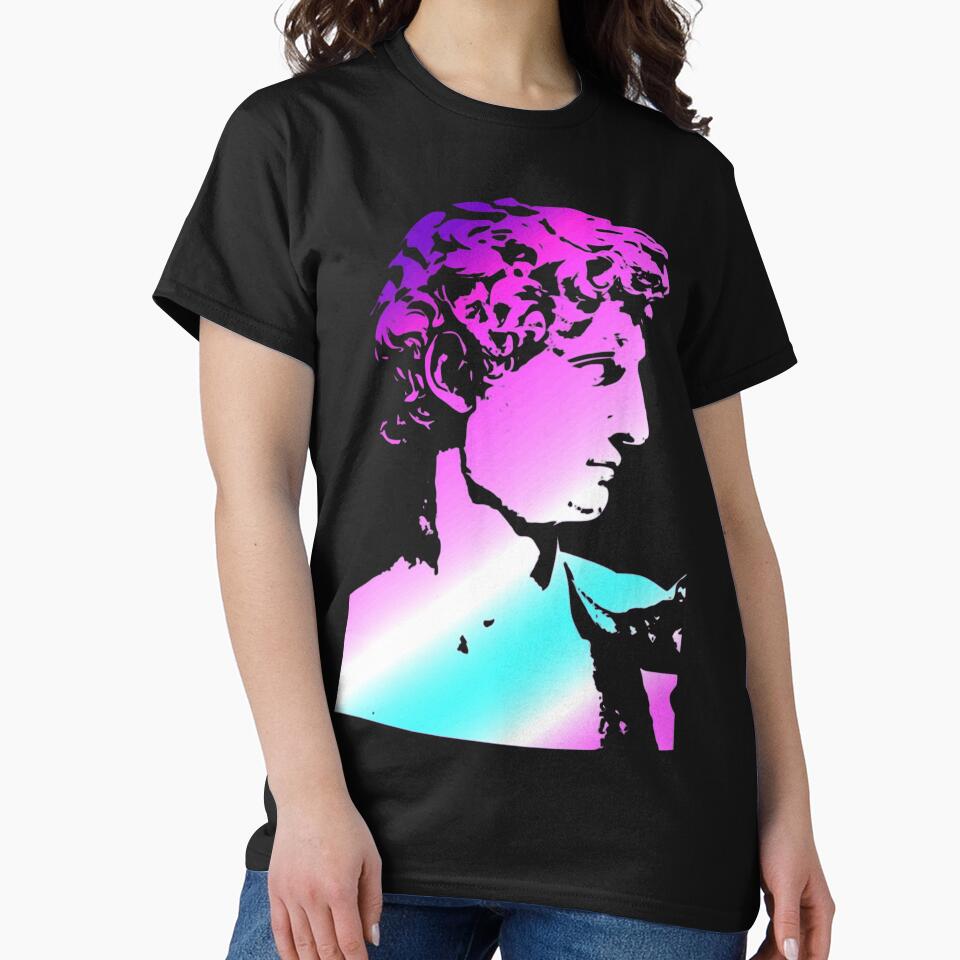 Vaporwave David by zerocult T-Shirts, Hoodie, Sweatshirt | BlankRebels.com (Image 2)