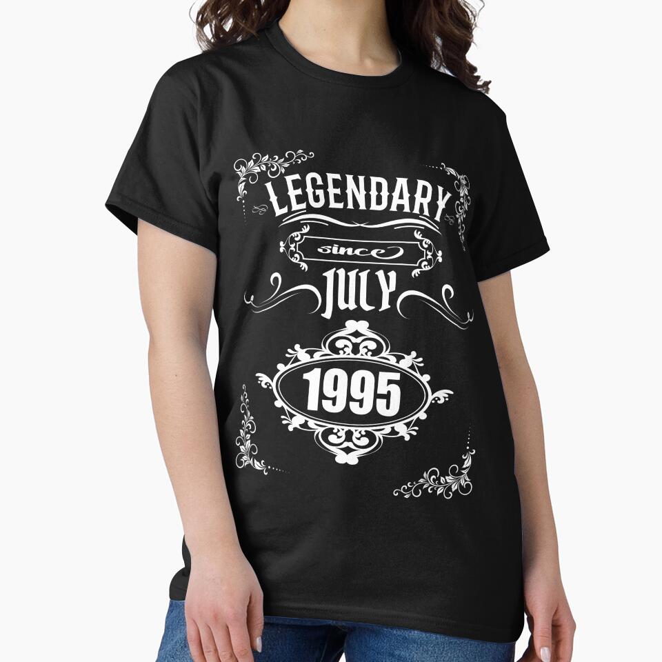 25th birthday gift retro vintage legendary 1995 by shurikaner T-Shirts, Hoodie, Sweatshirt | BlankRebels.com (Image 2)