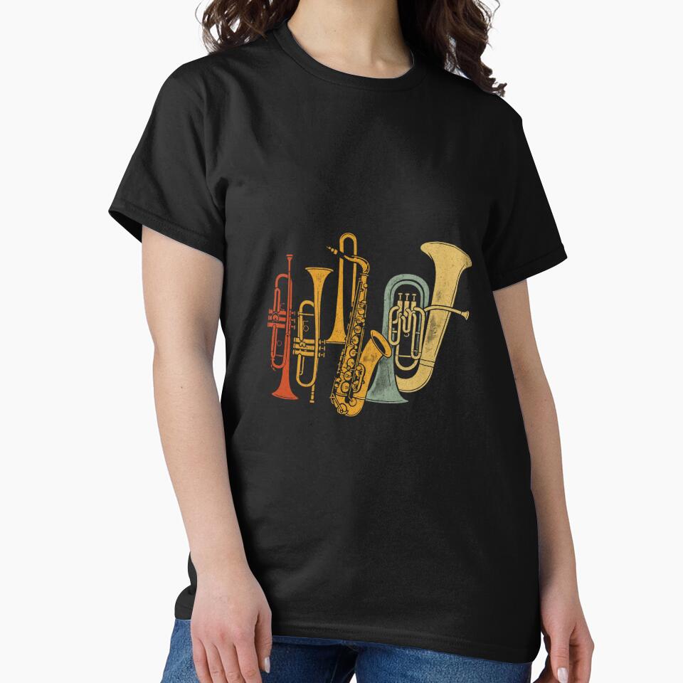 Jazz Instruments T-shirt by expressivemerch Hoodie, Sweatshirt | BlankRebels.com (Image 2)