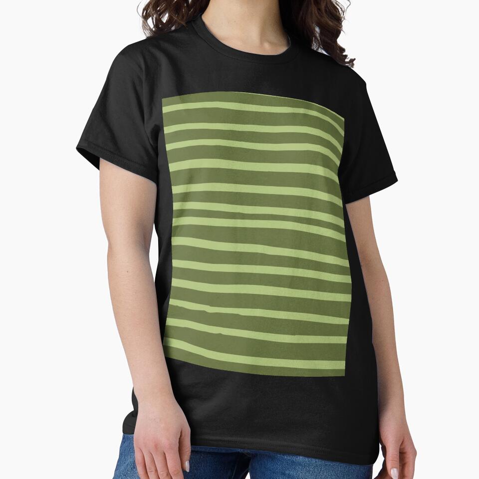 Olive Green Abstract Mudcloth Lines Pattern by zedonee T-Shirts, Hoodie, Sweatshirt | BlankRebels.com (Image 2)