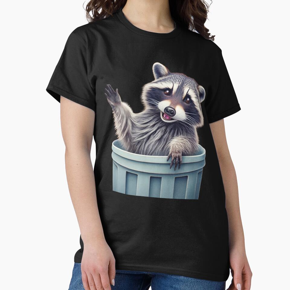 raccoon in trash by TranquilTrinket T-Shirts, Hoodie, Sweatshirt | BlankRebels.com (Image 2)