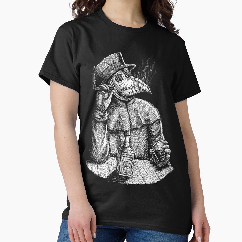 Relaxed Plague Doctor by grimsoulart T-Shirts, Hoodie, Sweatshirt | BlankRebels.com (Image 2)
