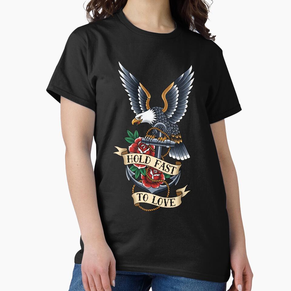 Eagle Traditional Tattoo by P1yu5h T-Shirts, Hoodie, Sweatshirt | BlankRebels.com (Image 2)