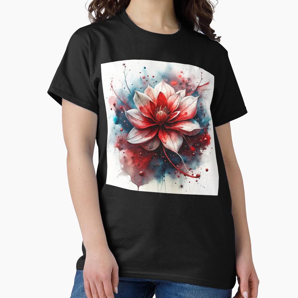 red and white lotus flower by jkrphoto T-Shirts, Hoodie, Sweatshirt | BlankRebels.com (Image 2)