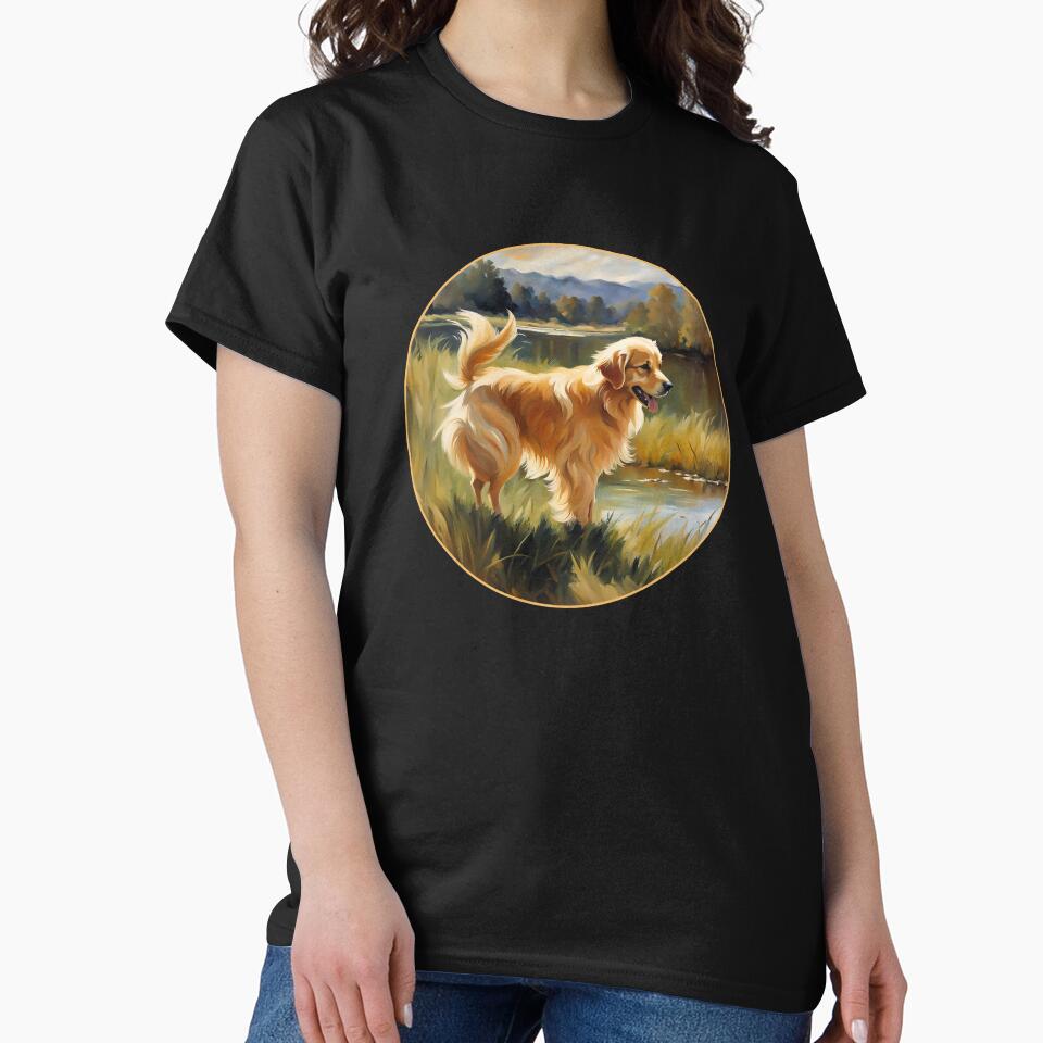 Golden Retriever Portrait by Futurebeachbum T-Shirts, Hoodie, Sweatshirt | BlankRebels.com (Image 2)