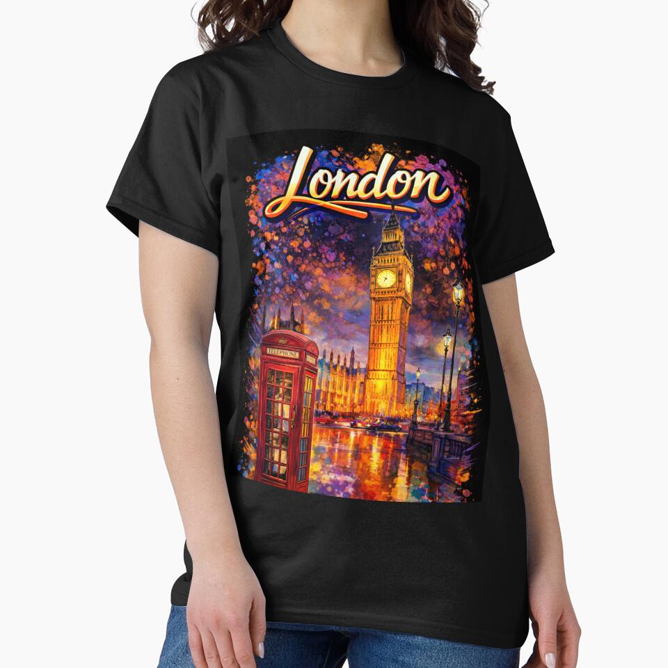 London City – Big Ben Abstract Art by TheJobbr T-Shirts, Hoodie, Sweatshirt | BlankRebels.com (Image 2)