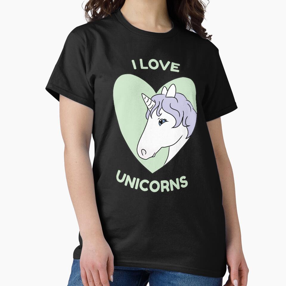 I LOVE UNICORNS by HugSomeNettles T-Shirts, Hoodie, Sweatshirt | BlankRebels.com (Image 2)