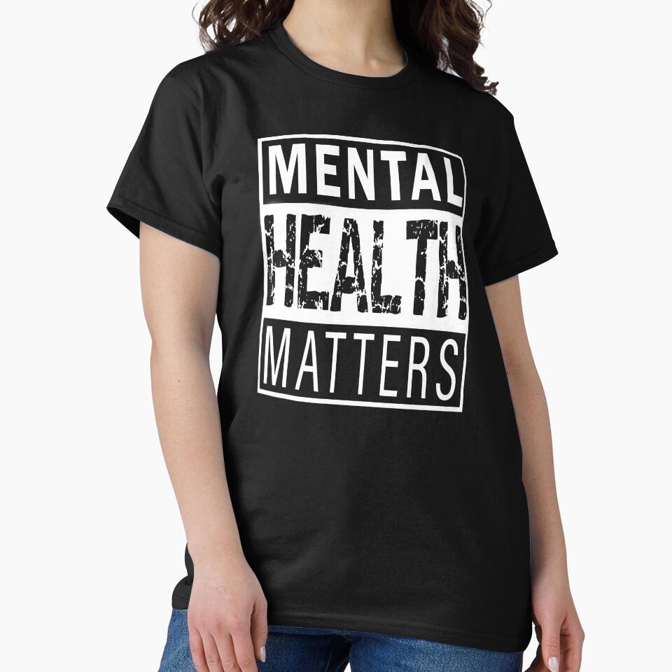 Mental Health Matters T-Shirt by Vasyl  Chernovol