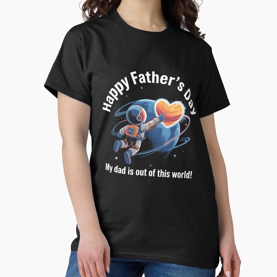 Happy Fathers Day Astronaut Boys Space Toddler Kids Dad by clothesy7 T-Shirts, Hoodie, Sweatshirt | BlankRebels.com (Image 2)