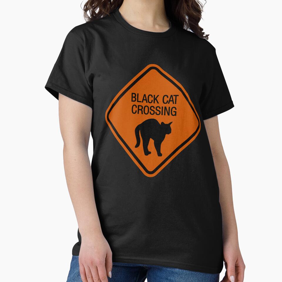 Halloween Version: Black Cat Crossing by MannyShop T-Shirts, Hoodie, Sweatshirt | BlankRebels.com (Image 2)